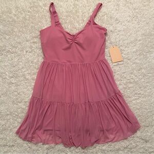 Women’s Blogilates Sweetheart Ballerina Dress Size Large in the color Pink NWT